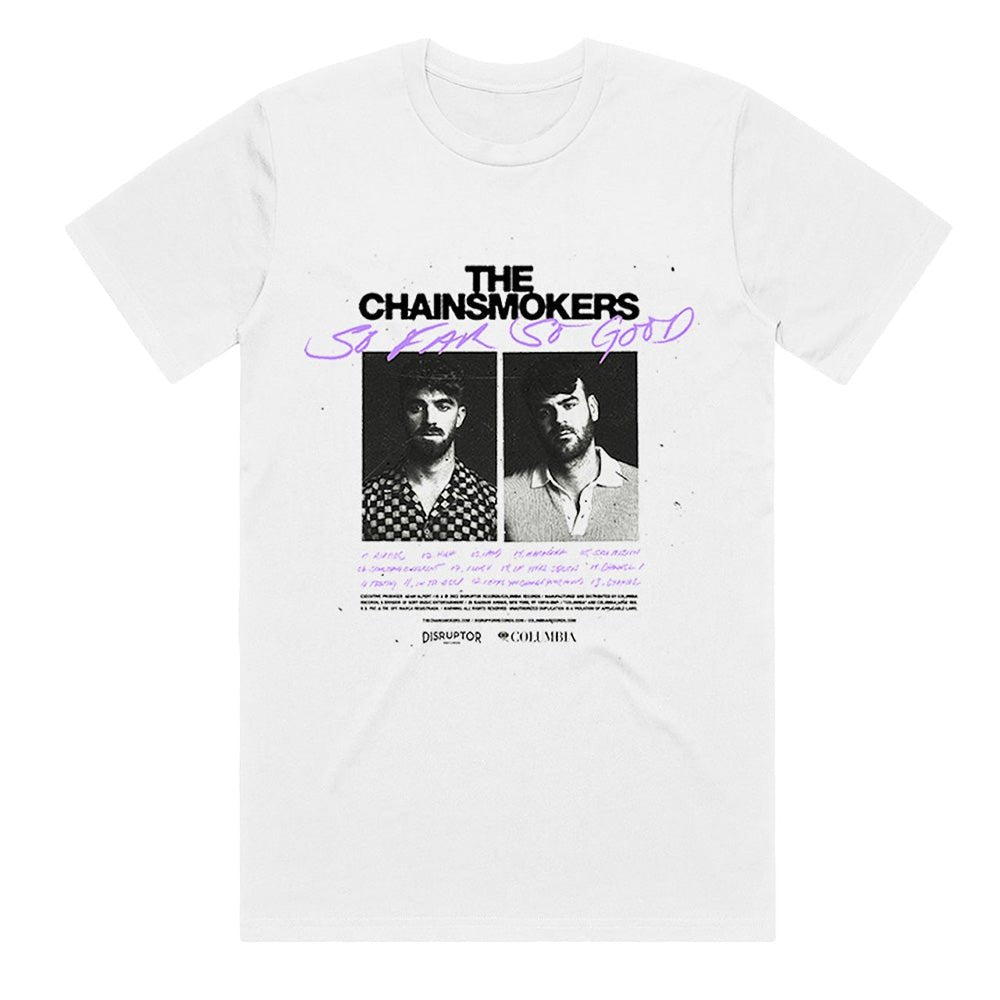 CHAINSMOKERS チェインスモーカーズ - So Far So Good Tracklist / 限定 / Tシャツ / メンズ - PGS